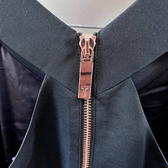 Ted Baker London black floral Jelina Chelsea Skater dress- Sz. 1 (US 4) - Picture 6 of 6